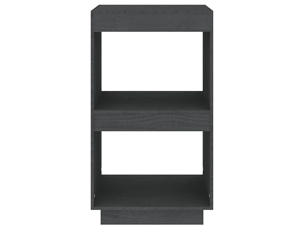 Bibliothèque Gris 40x35x71 cm Bois de pin massif