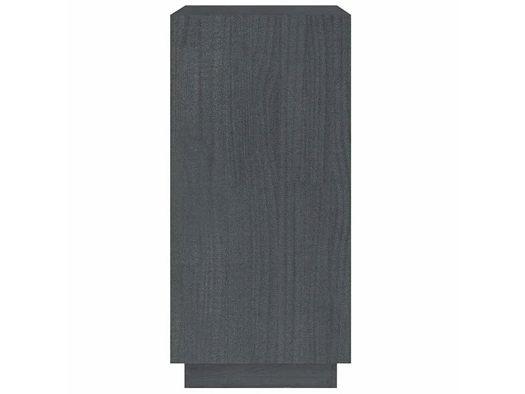 Bibliothèque Gris 40x35x71 cm Bois de pin massif