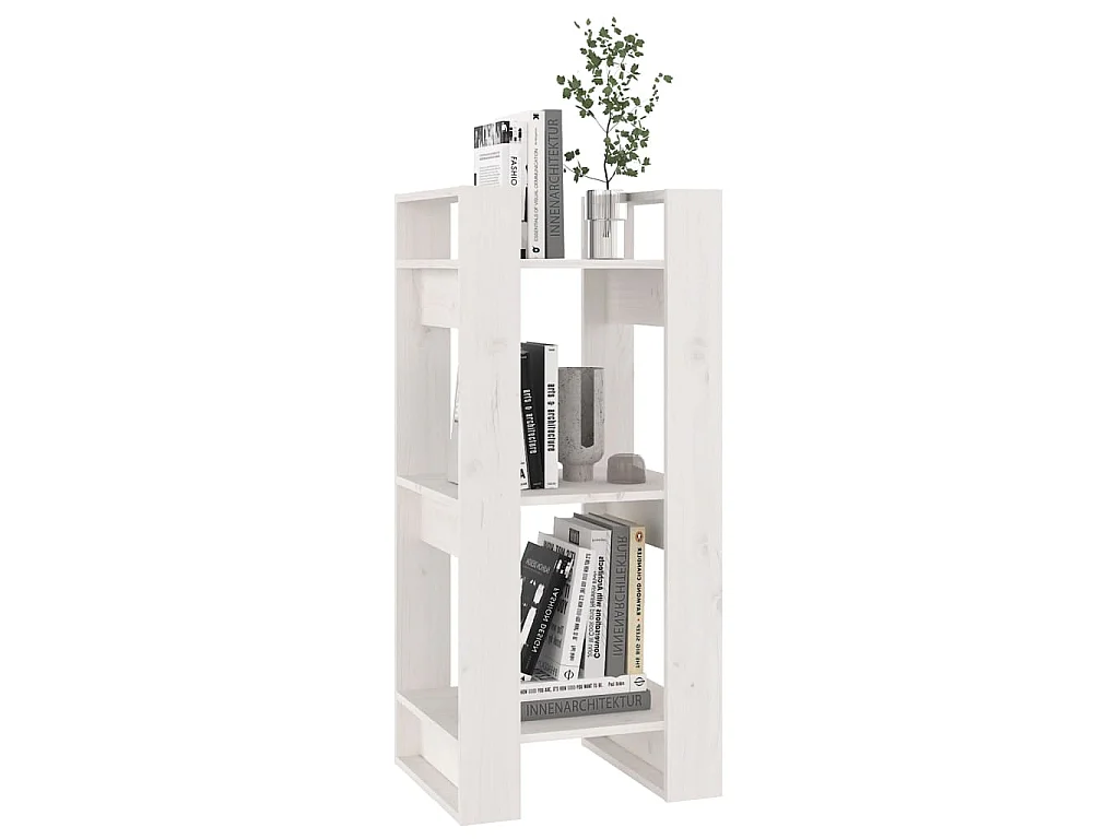 Estante/divisória 41x35x91 cm pinho maciço branco