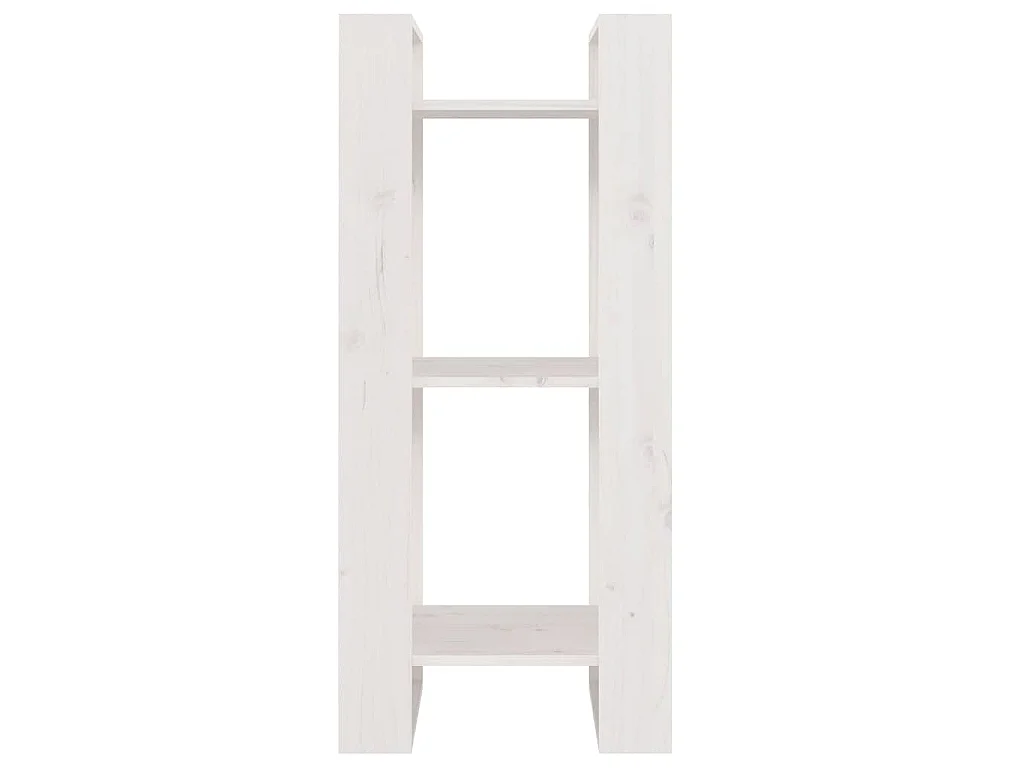 Bibliothèque/Séparateur de pièce Blanc 41x35x91 cm Pin solide