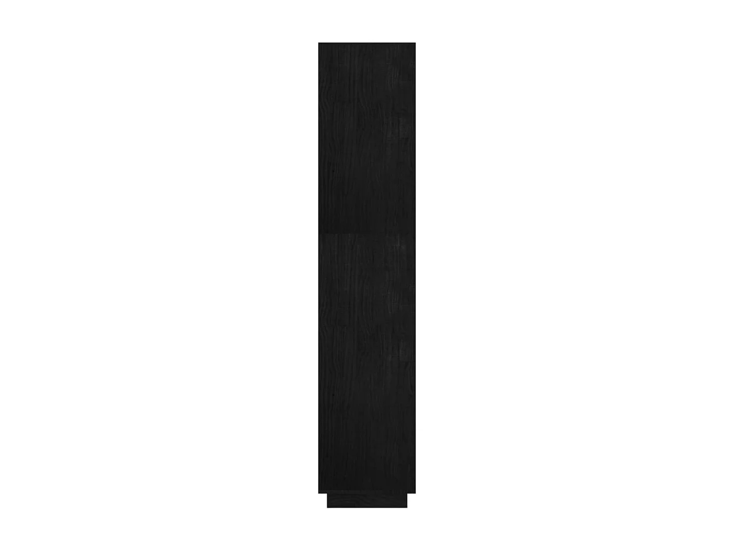 Bibliothèque/Séparateur de pièce Noir 60x35x167 cm Pin massif