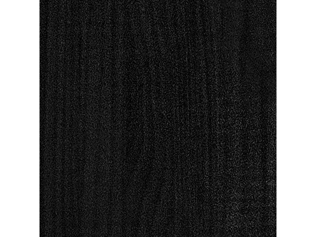 Bücherregal/Raumteiler Schwarz 60x35x167 cm Massivholz Kiefer
