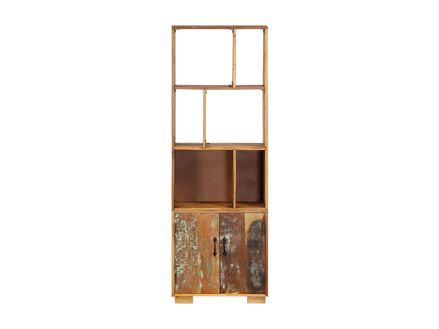 Libreria 60x35x180 cm in Legno Massello di Recupero