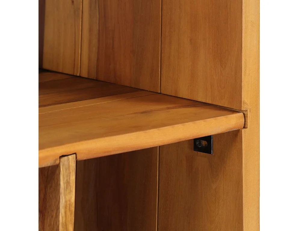 Libreria 60x35x180 cm in Legno Massello di Recupero