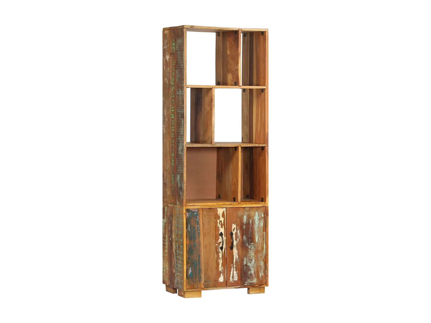 Libreria 60x35x180 cm in Legno Massello di Recupero