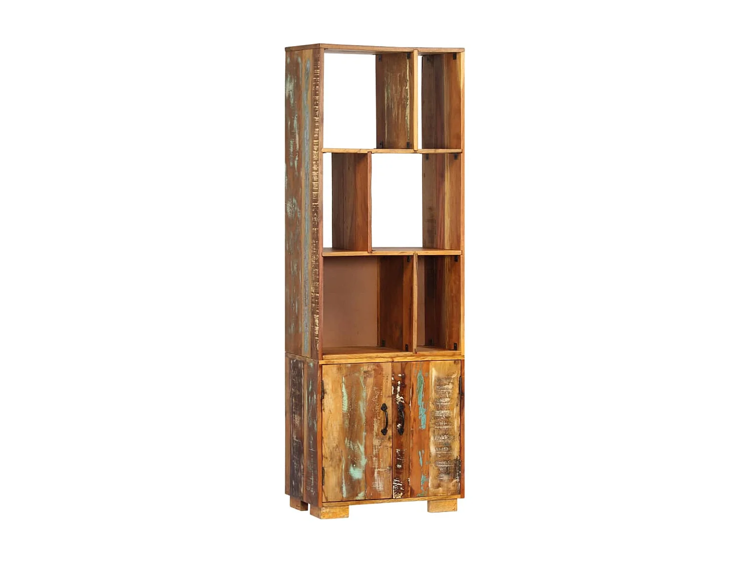 Libreria 60x35x180 cm in Legno Massello di Recupero
