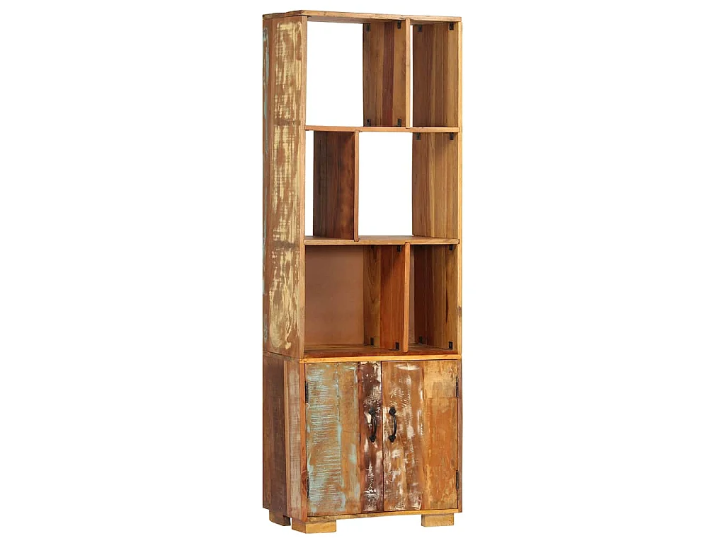 Libreria 60x35x180 cm in Legno Massello di Recupero
