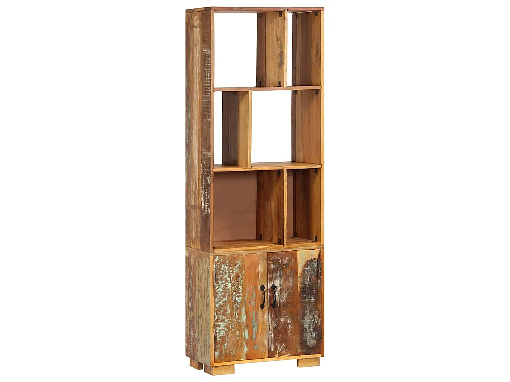 Libreria 60x35x180 cm in Legno Massello di Recupero