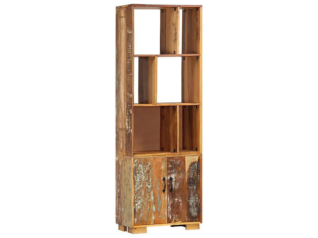 Libreria 60x35x180 cm in Legno Massello di Recupero
