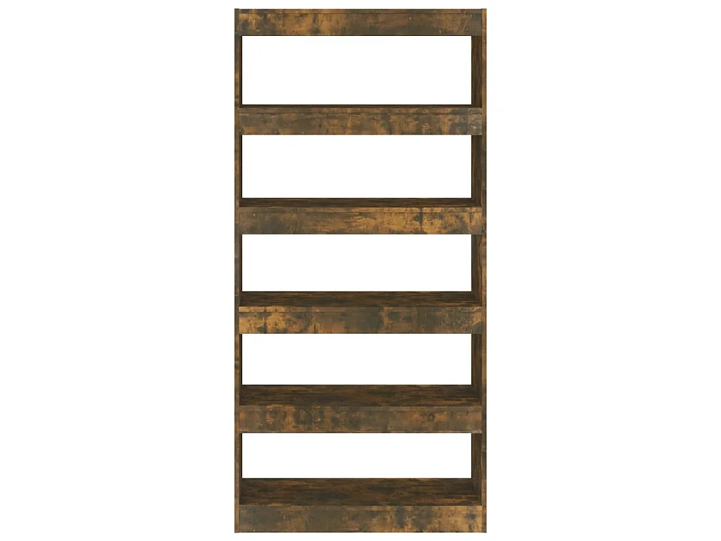 Libreria/Divisorio Rovere Fumo 80x30x166 cm in Truciolato