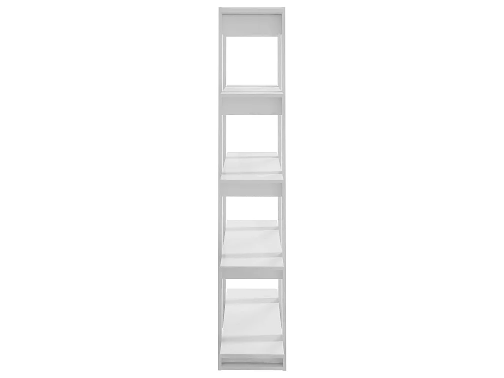 Bibliothèque/Séparateur de pièce Blanc brillant 100x30x160 cm