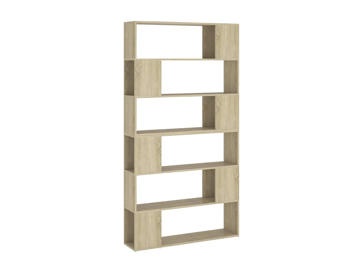 Boekenkast/kamerscherm 100x24x188 cm sonoma eikenkleurig