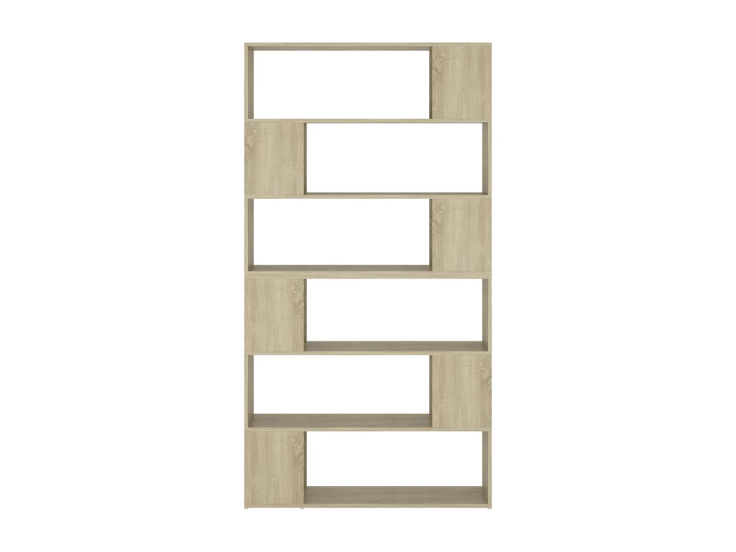 Boekenkast/kamerscherm 100x24x188 cm sonoma eikenkleurig