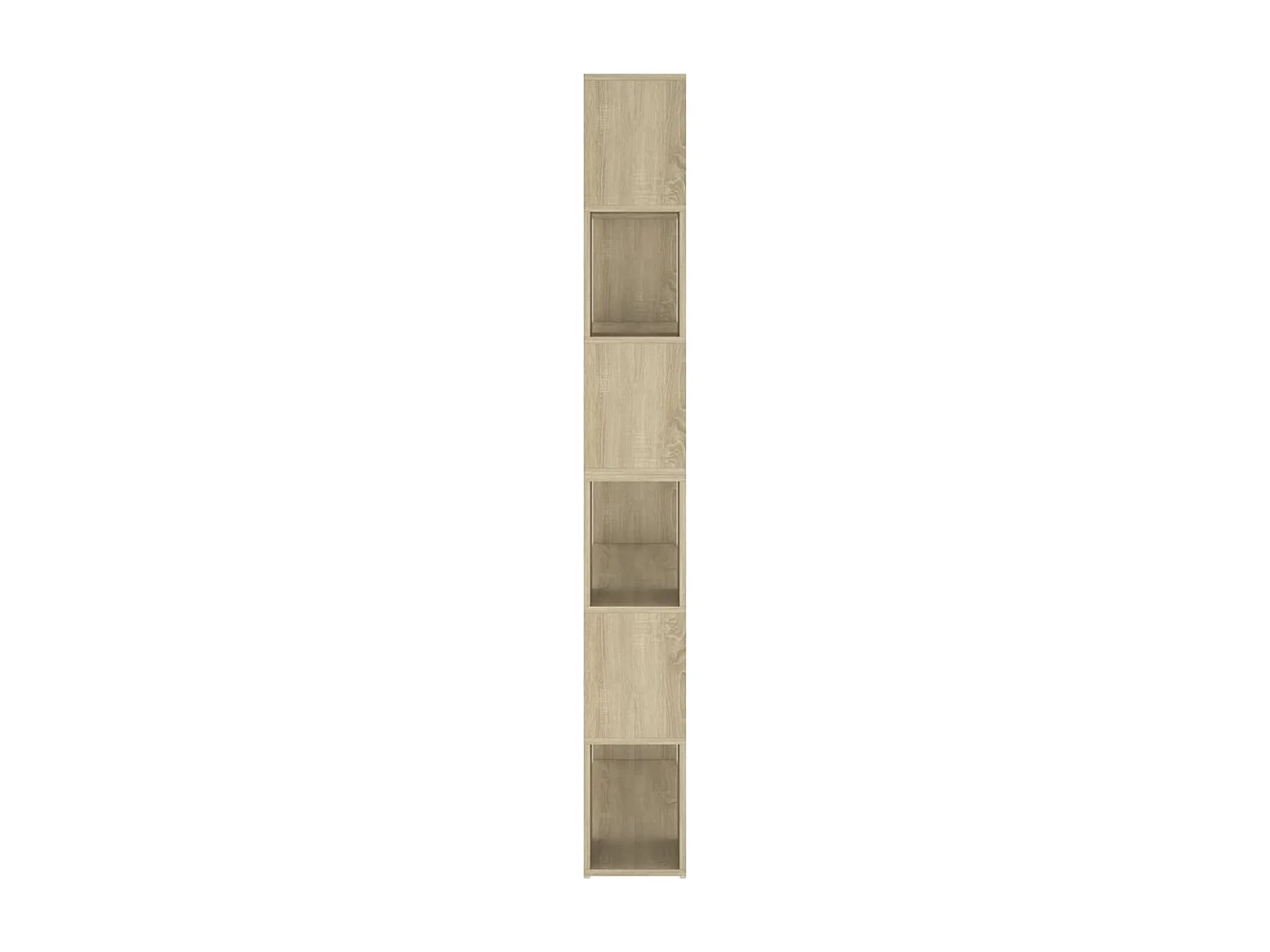 Boekenkast/kamerscherm 100x24x188 cm sonoma eikenkleurig