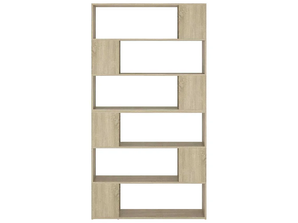 Bücherregal Raumteiler Sonoma-Eiche 100x24x188 cm