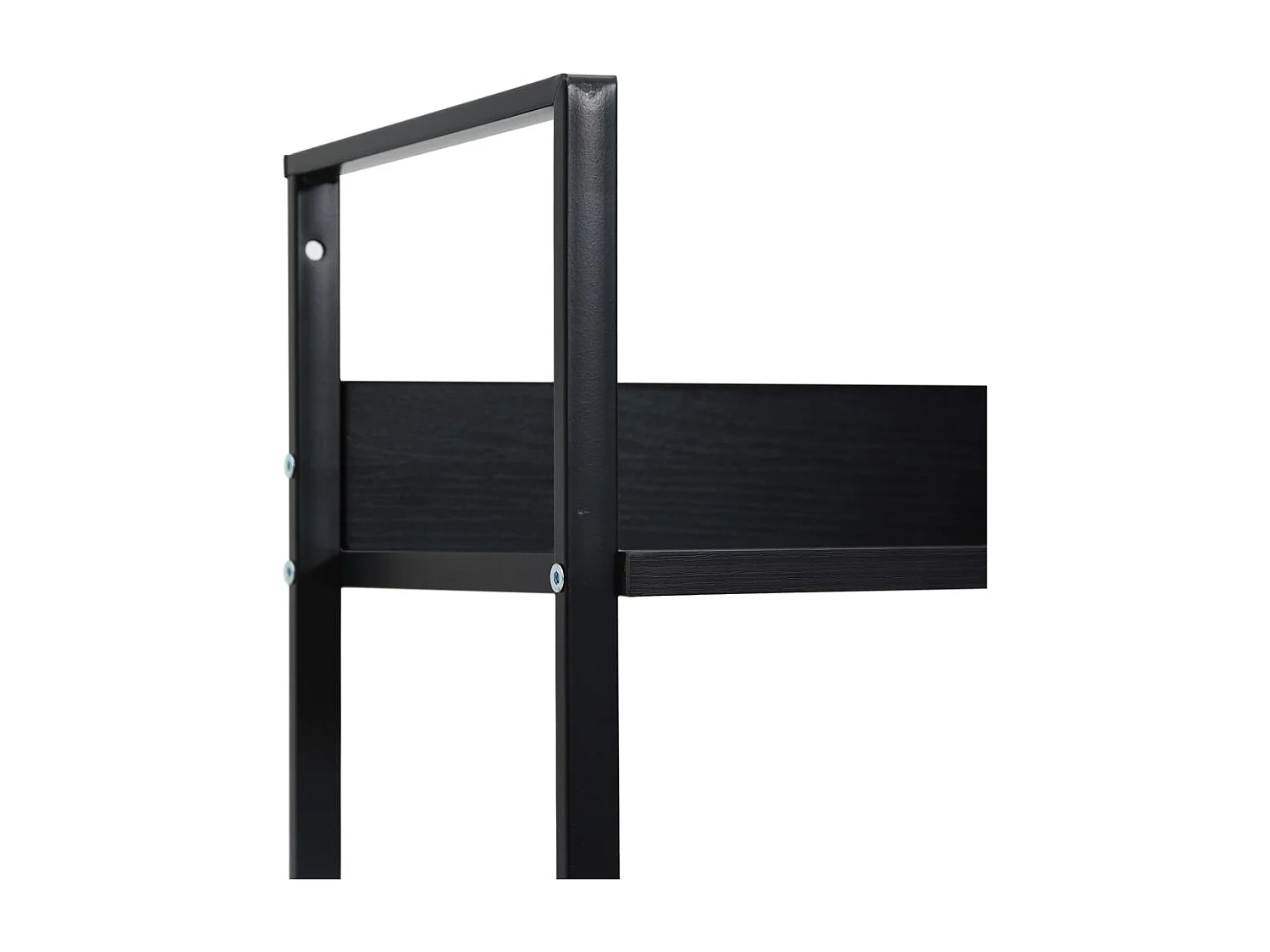 Bibliothèque à 5 niveaux noir 60x27,6x158,5cm bois d'ingénierie