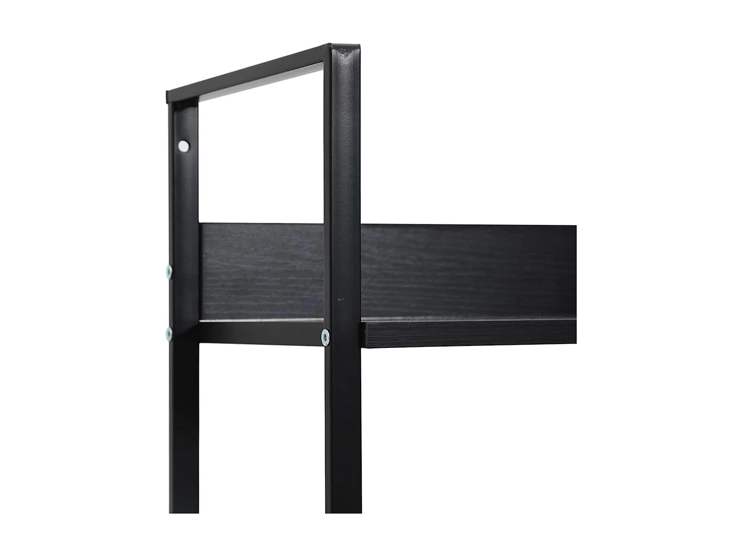 Bibliothèque à 5 niveaux noir 60x27,6x158,5cm bois d'ingénierie