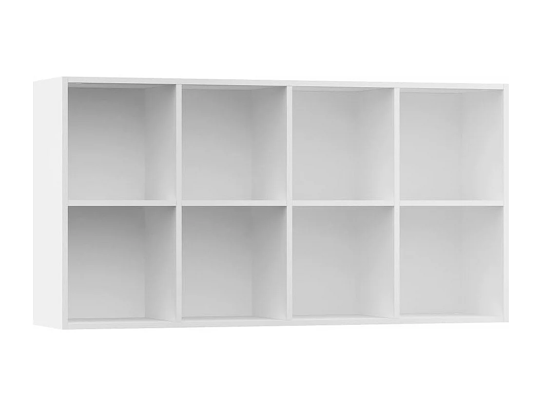 Bibliothèque/Buffet Blanc 66x30x130 cm Bois d'ingénierie