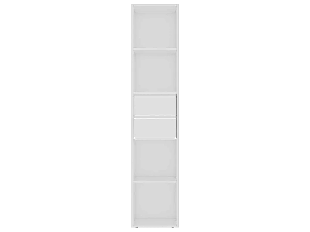 Bücherregal Weiß 36x30x171 cm Holzwerkstoff