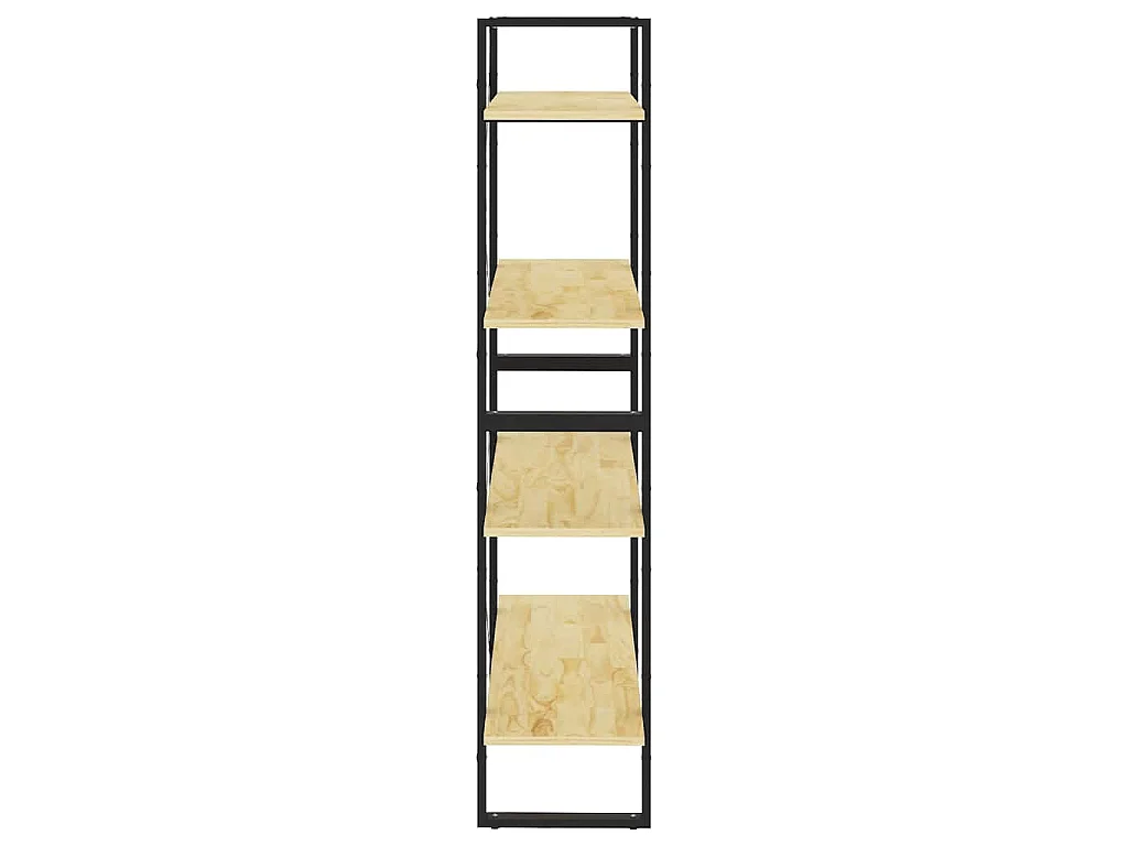 Estante com 4 prateleiras 80x30x140 cm pinho maciço