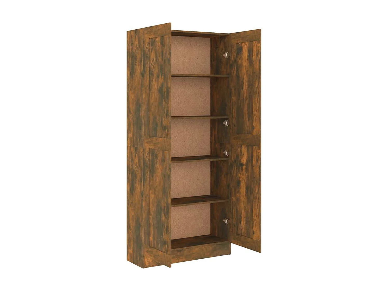 Boekenkast 82,5x30,5x185,5 cm bewerkt hout gerookt eikenkleurig