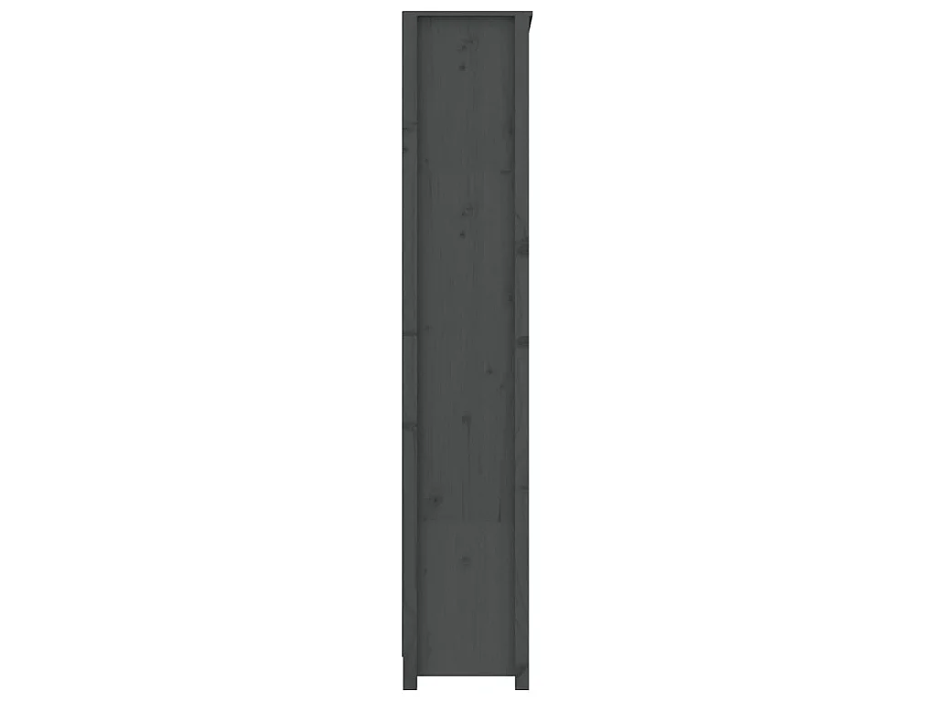 Estante 80x35x183 cm madeira de pinho maciça cinza