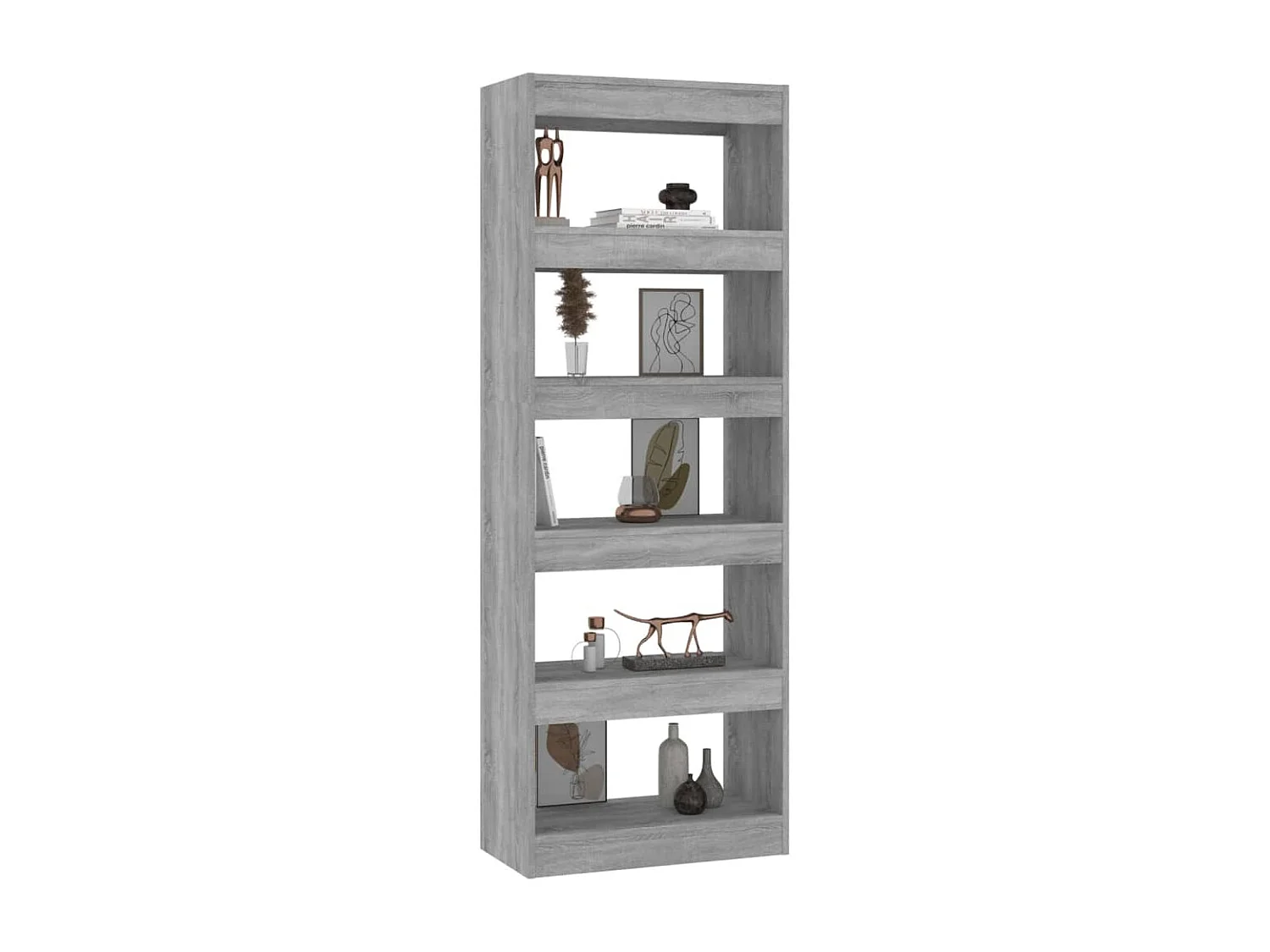 Bibliothèque/Séparateur de pièce Sonoma gris Bois d'ingénierie