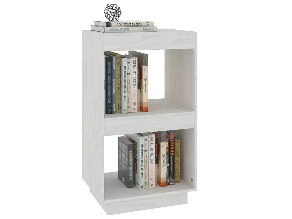 Bibliothèque Blanc 40x35x71 cm Bois de pin massif