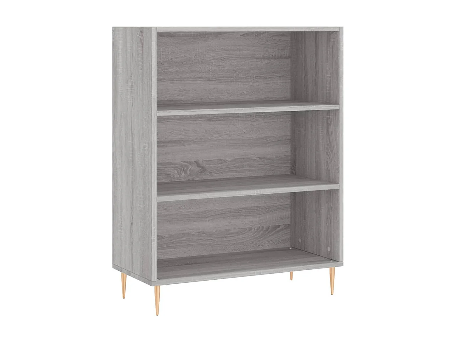 Bibliothèque sonoma gris 69,5x32,5x90 cm bois d'ingénierie