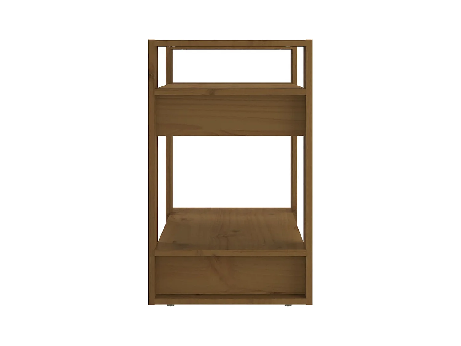 Bibliothèque/Cloison Marron miel 60x35x57 cm Bois massif