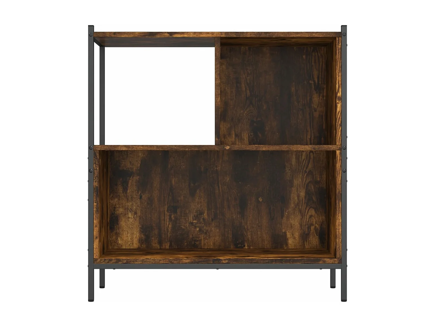 Bibliothèque chêne fumé 72x28x77,5 cm bois d'ingénierie