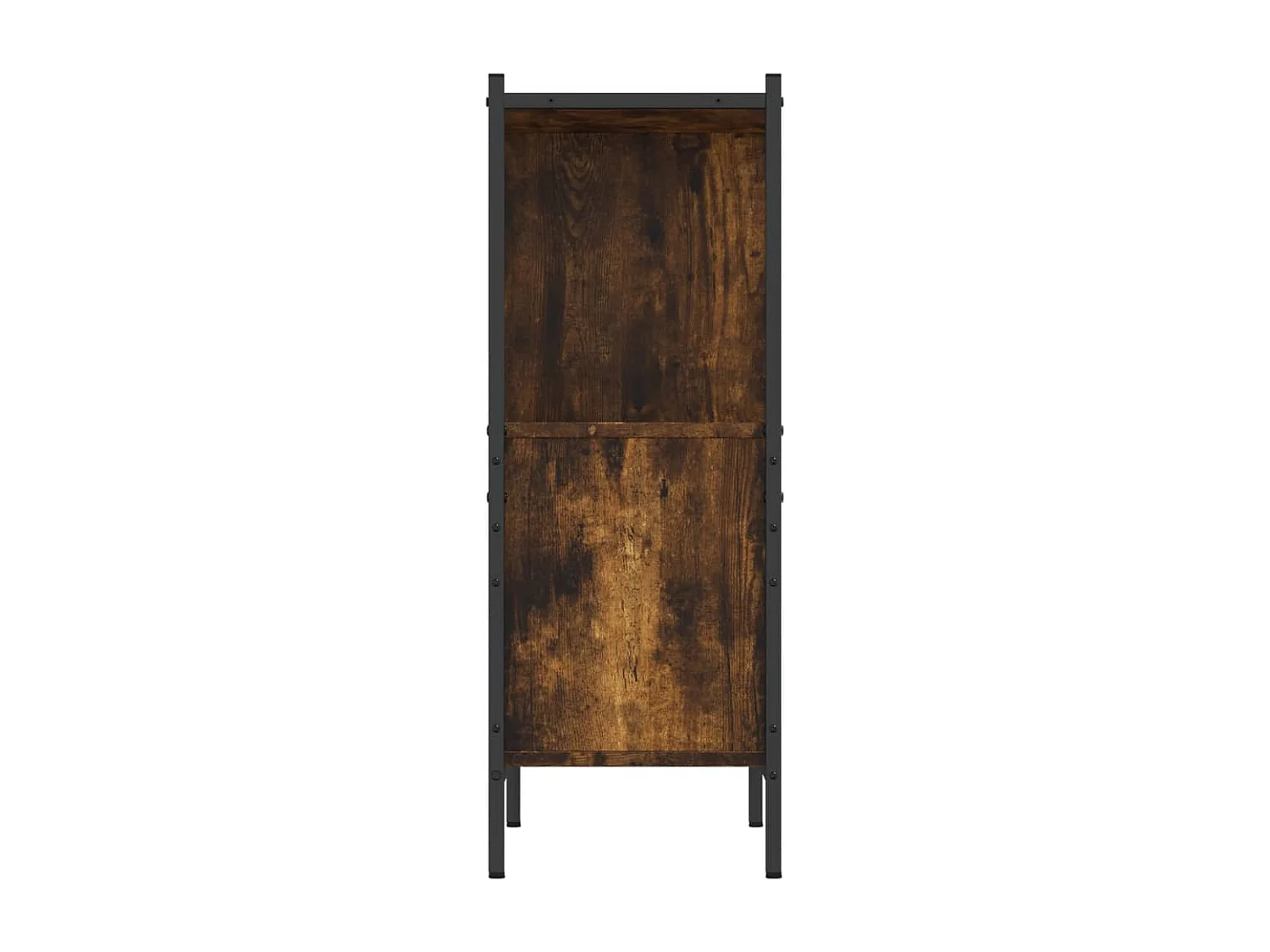 Bibliothèque chêne fumé 72x28x77,5 cm bois d'ingénierie