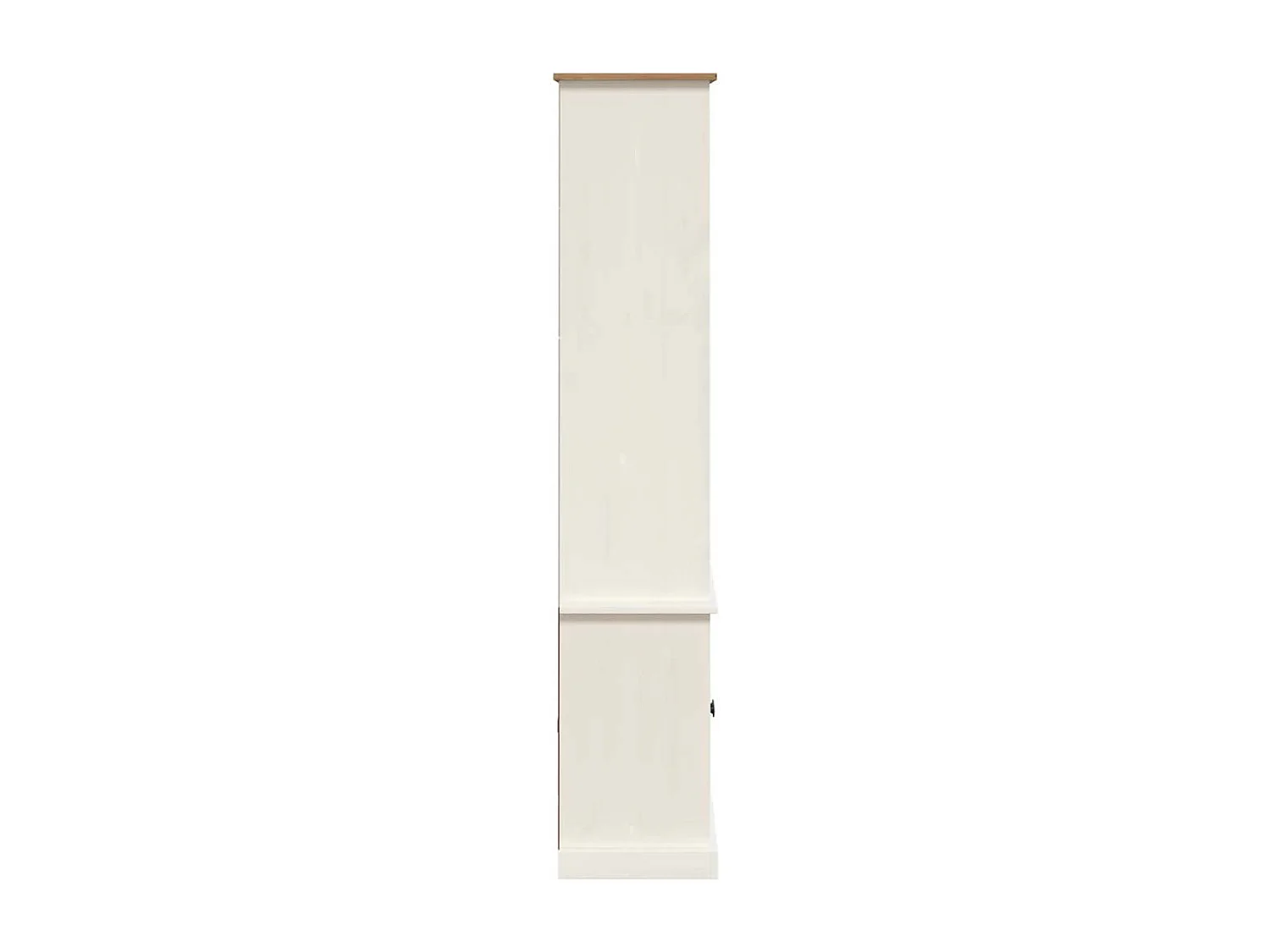 Bibliothèque VIGO blanc 85x35x170 cm bois massif de pin