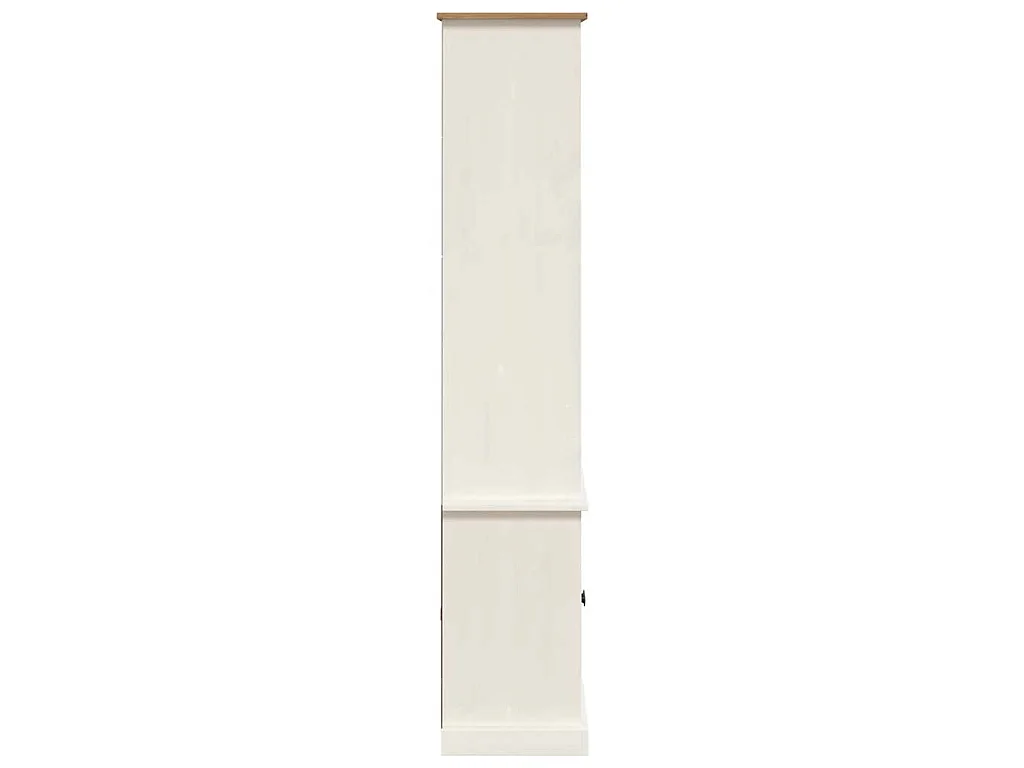 Libreria VIGO 85x35x170 cm in Legno Massello di Pino Bianco