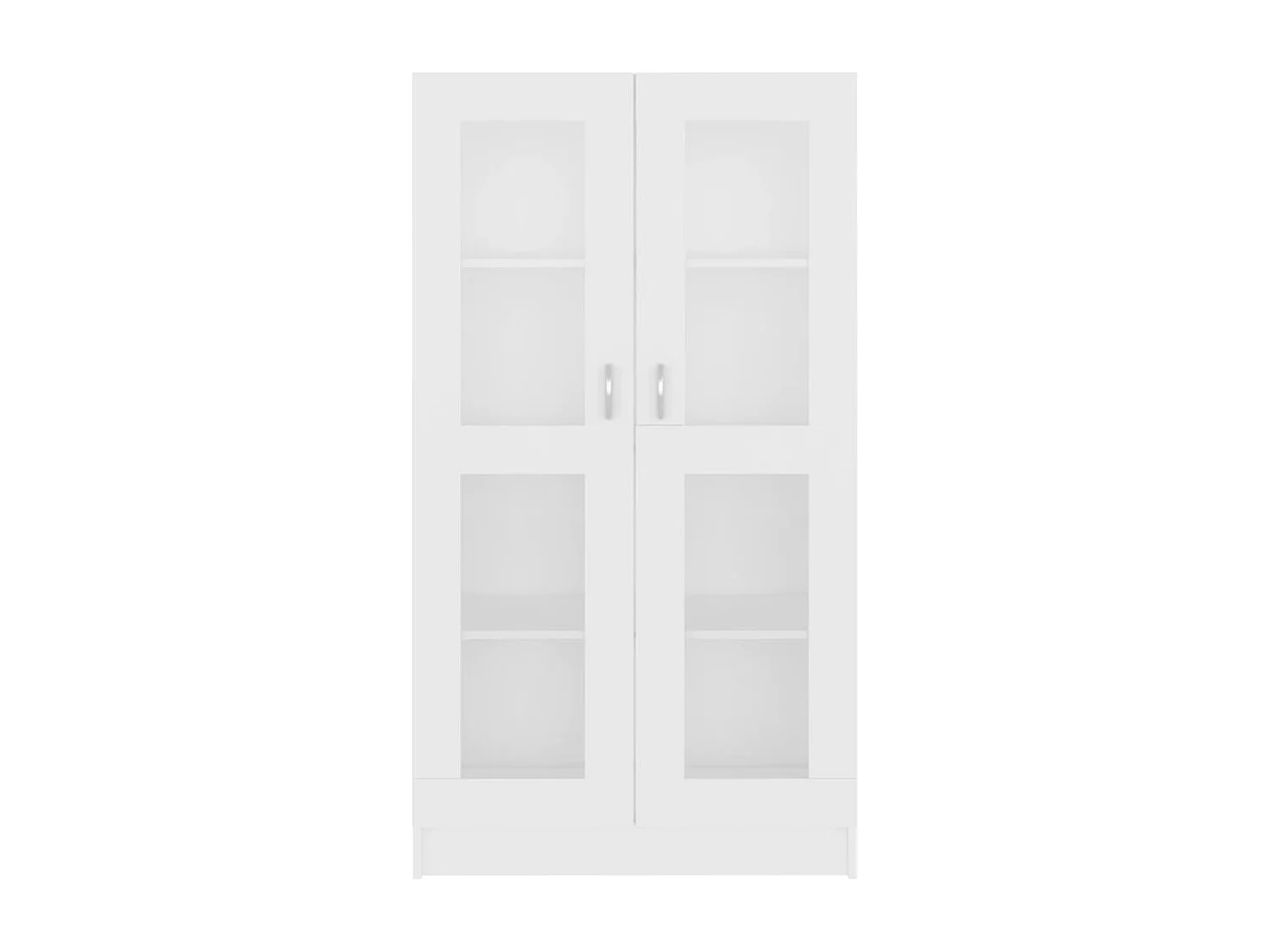 Vitrinekast 82,5x30,5x150 cm bewerkt hout wit