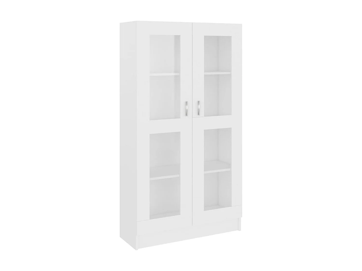 Vitrinenschrank Weiß 82,5x30,5x150 cm Holzwerkstoff