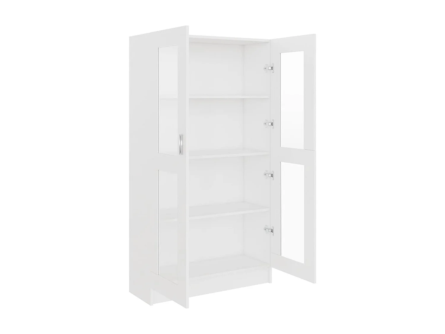 Vitrinenschrank Weiß 82,5x30,5x150 cm Holzwerkstoff