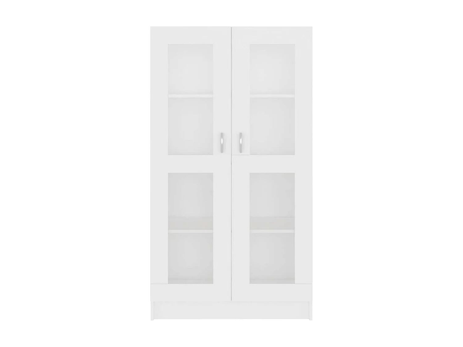 Vitrinenschrank Weiß 82,5x30,5x150 cm Holzwerkstoff