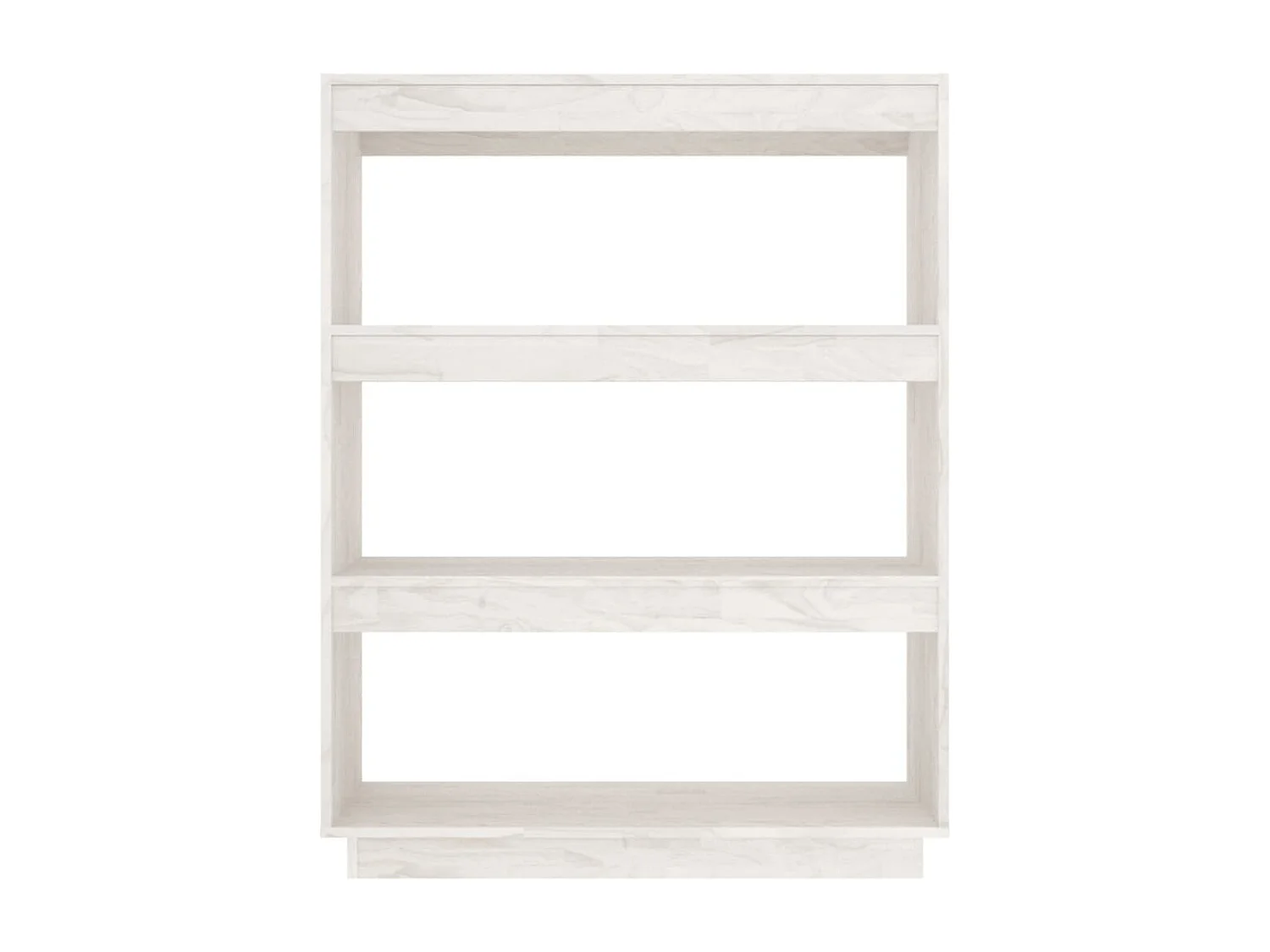 Estantería/divisor de espacios madera pino blanco 80x35x103 cm