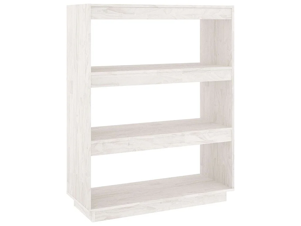 Estante/divisória 80x35x103 cm pinho maciço branco