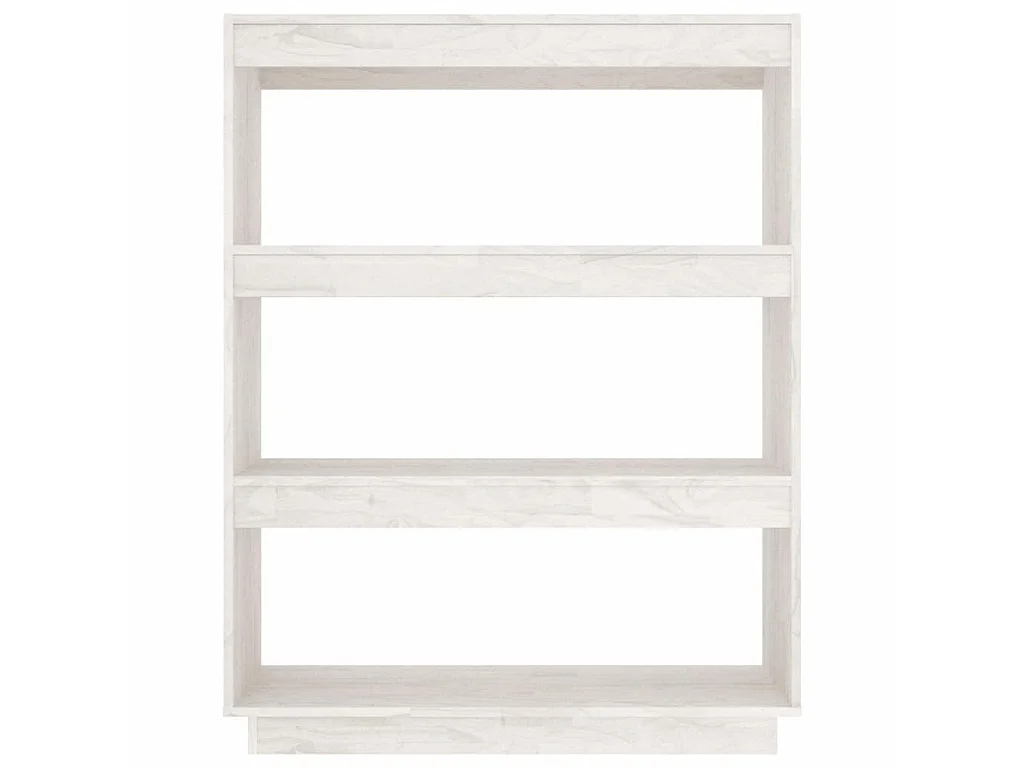 Estante/divisória 80x35x103 cm pinho maciço branco