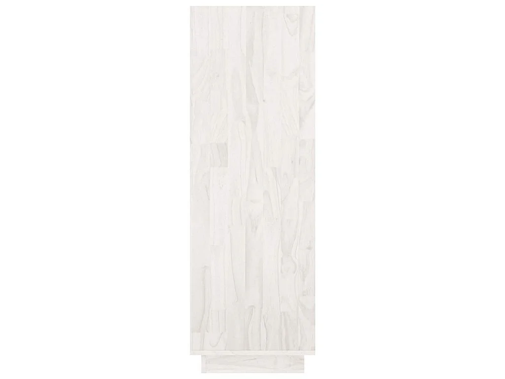Estante/divisória 80x35x103 cm pinho maciço branco
