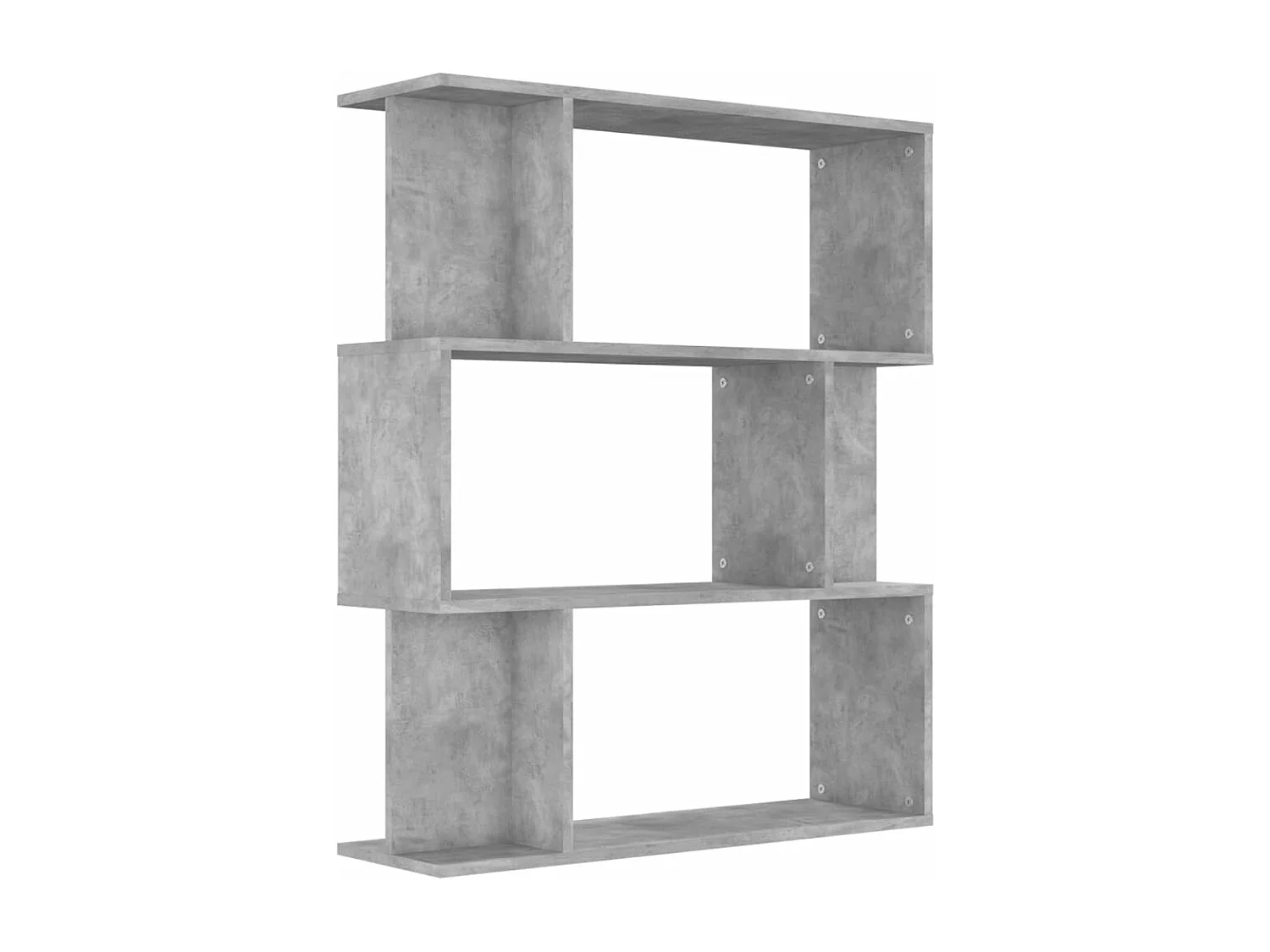 Bibliothèque/Séparateur de pièce Gris béton Bois d’ingénierie