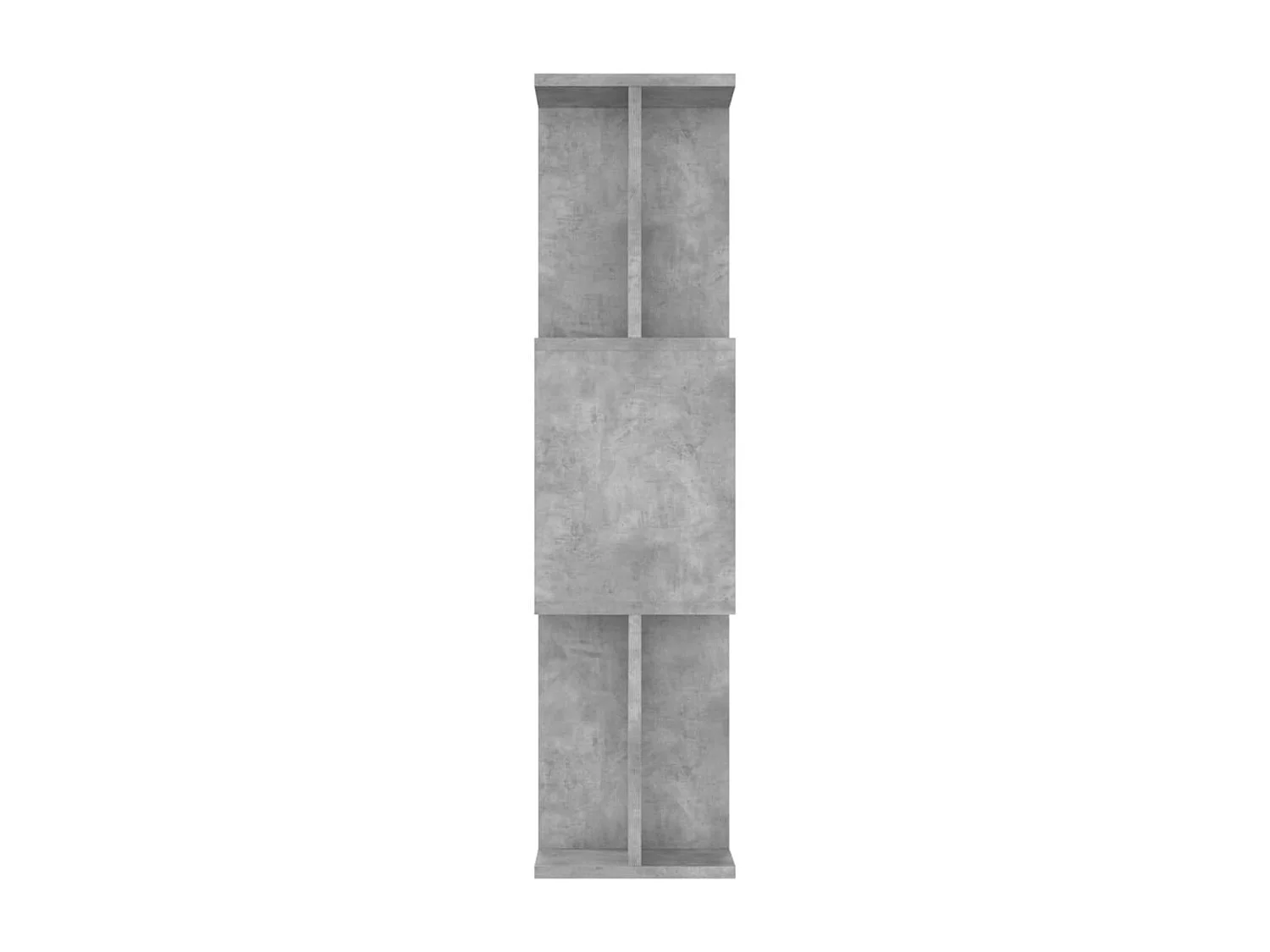 Bibliothèque/Séparateur de pièce Gris béton Bois d’ingénierie