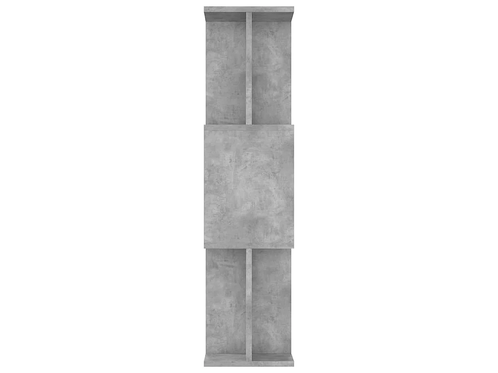 Bücherregal/Raumteiler Betongrau 80x24x96 cm Holzwerkstoff