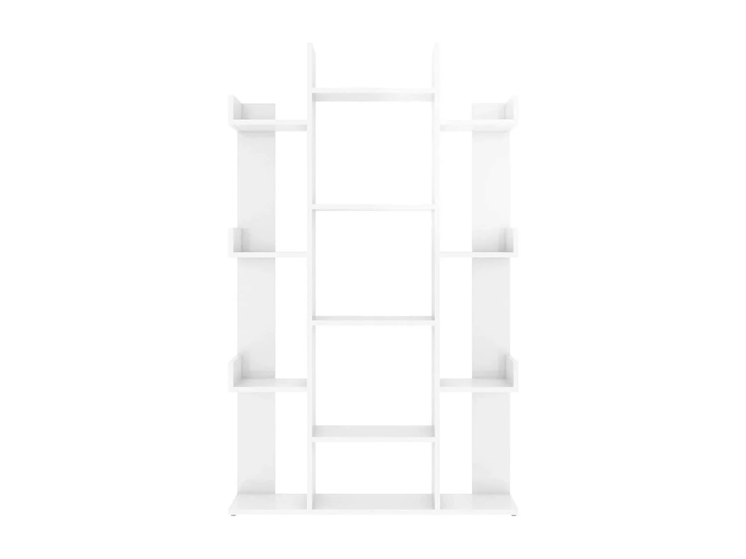 Bibliothèque Blanc brillant 86x25,5x140 cm Bois d’ingénierie