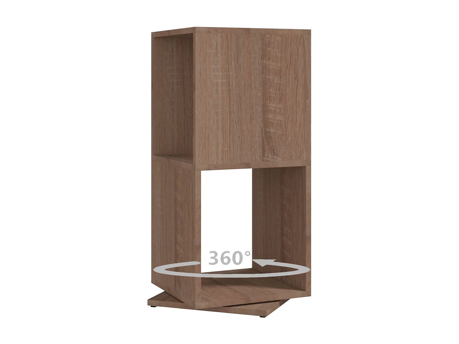 Draaikast 34,5x34,5x75,5 cm spaanplaat sonoma eiken