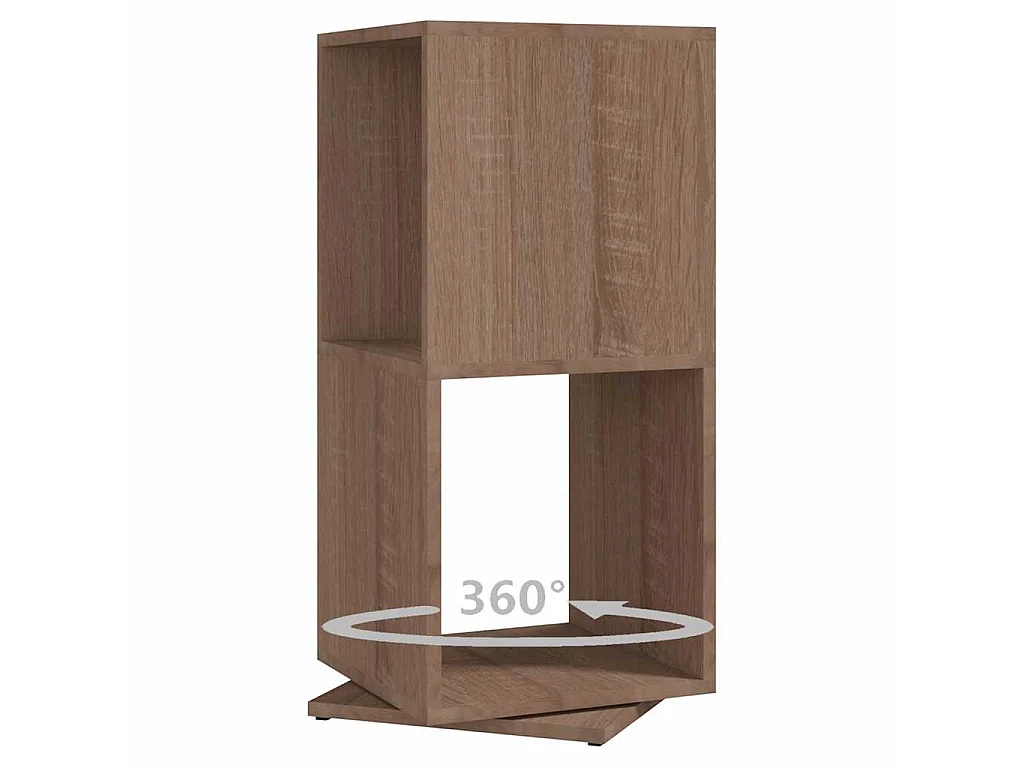 Armoire rotative Chêne Sonoma 34,5x34,5x75,5 cm bois ingénierie