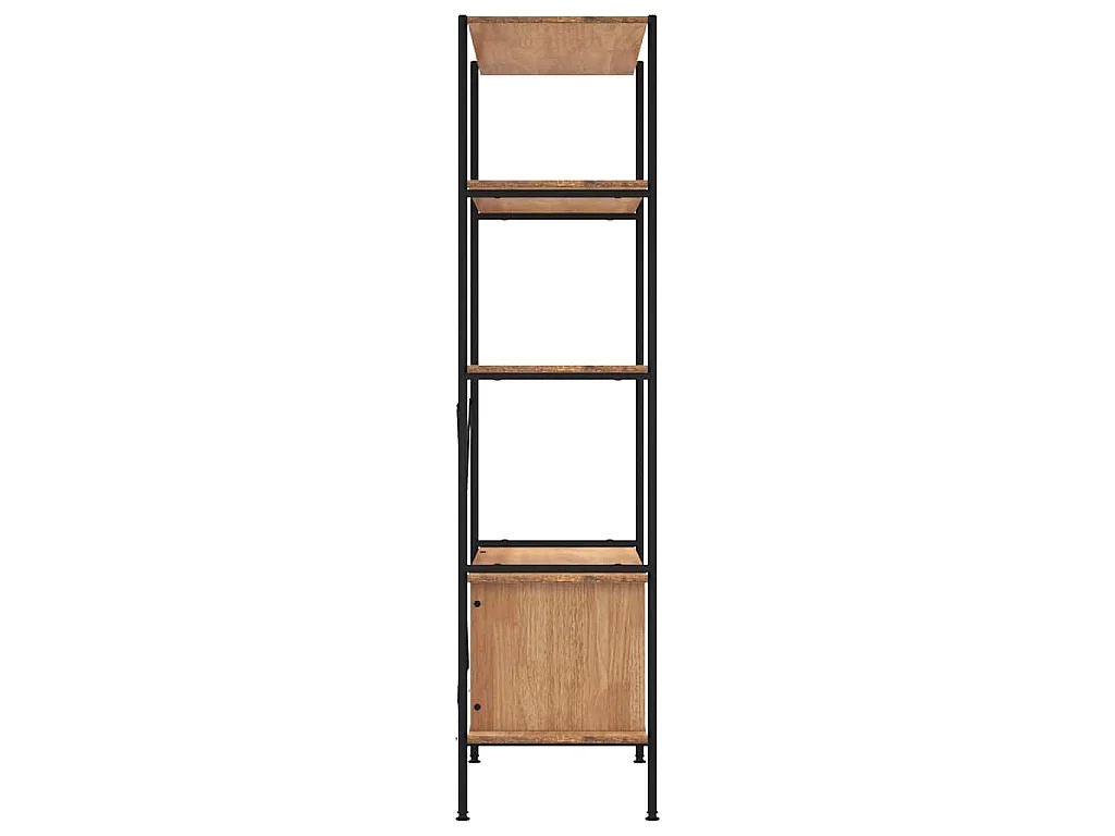 Étagère à 5 niveaux armoire 80x40x163cm Acier bois d'ingénierie