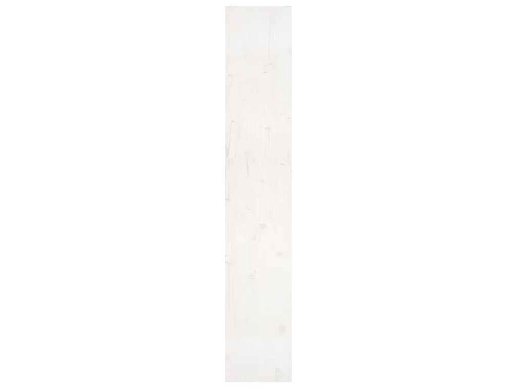 Bücherregal/Raumteiler Weiß 80x30x167,4 cm Massivholz Kiefer